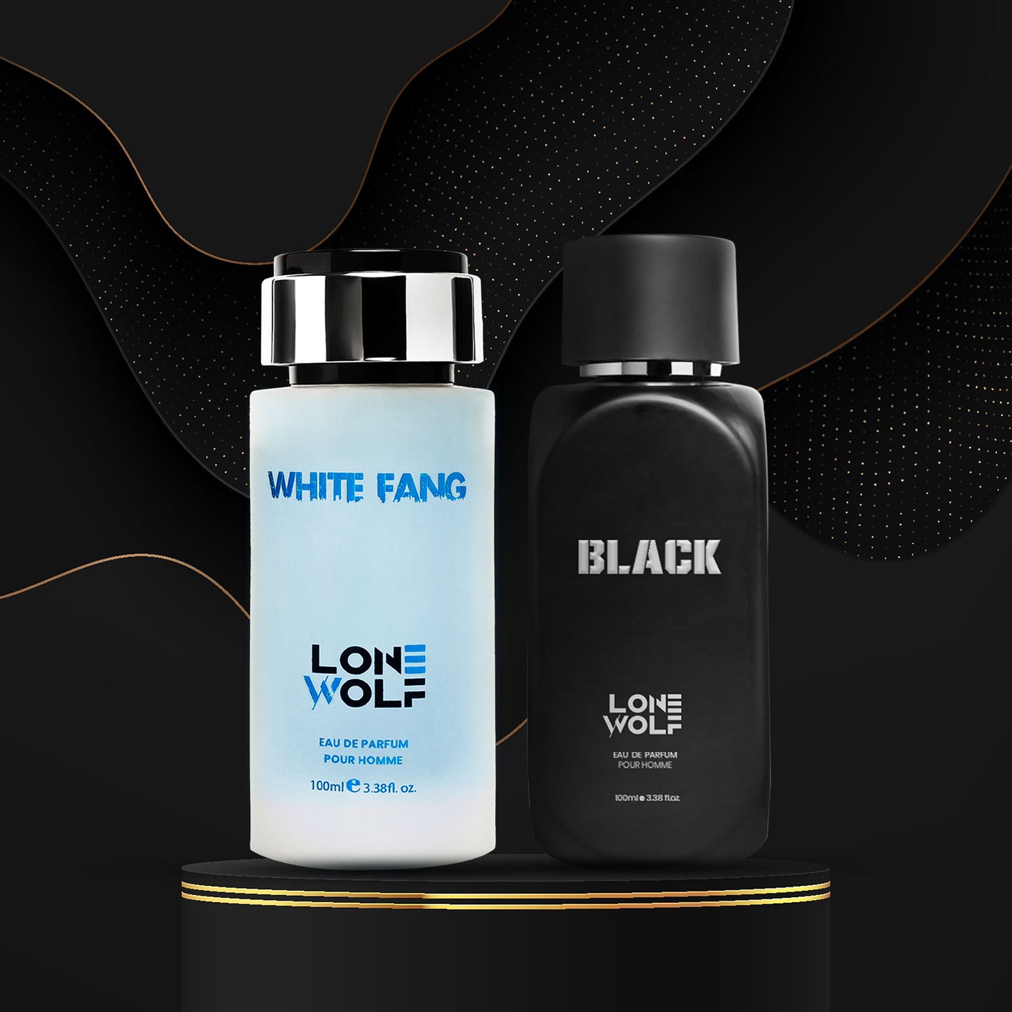 Lone Wolf White Fang Eau De Parfum 100ml & Black Eau De Parfum 100ml