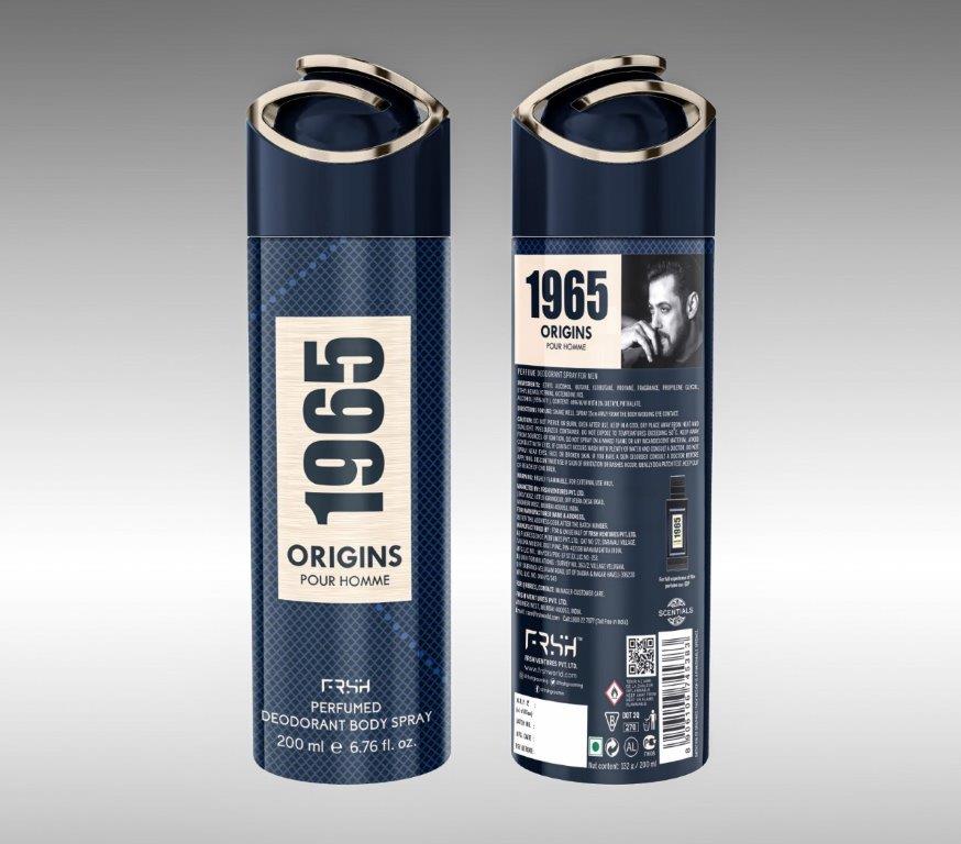 Frsh 1965 Perfume Deodorant Spray Origins- 200 ml