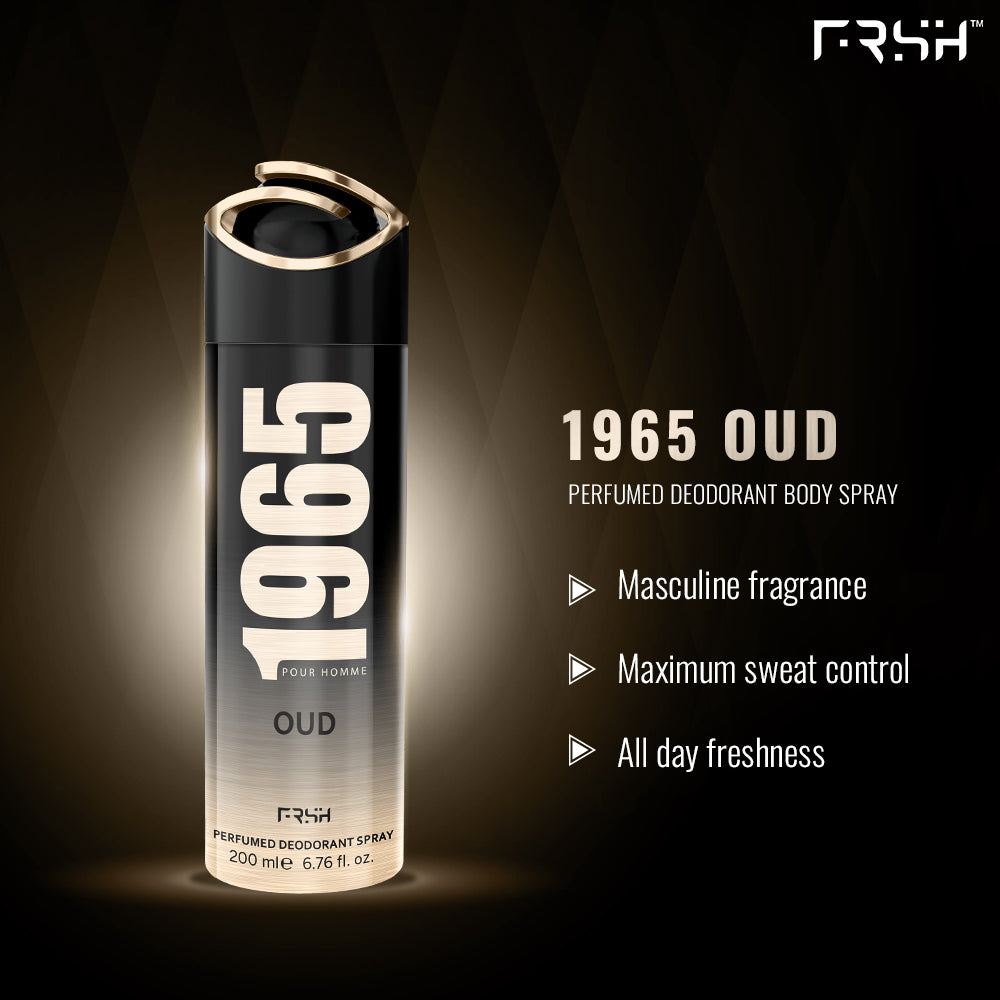 Frsh 1965 Perfume Deodorant Spray Oud- 200 ml