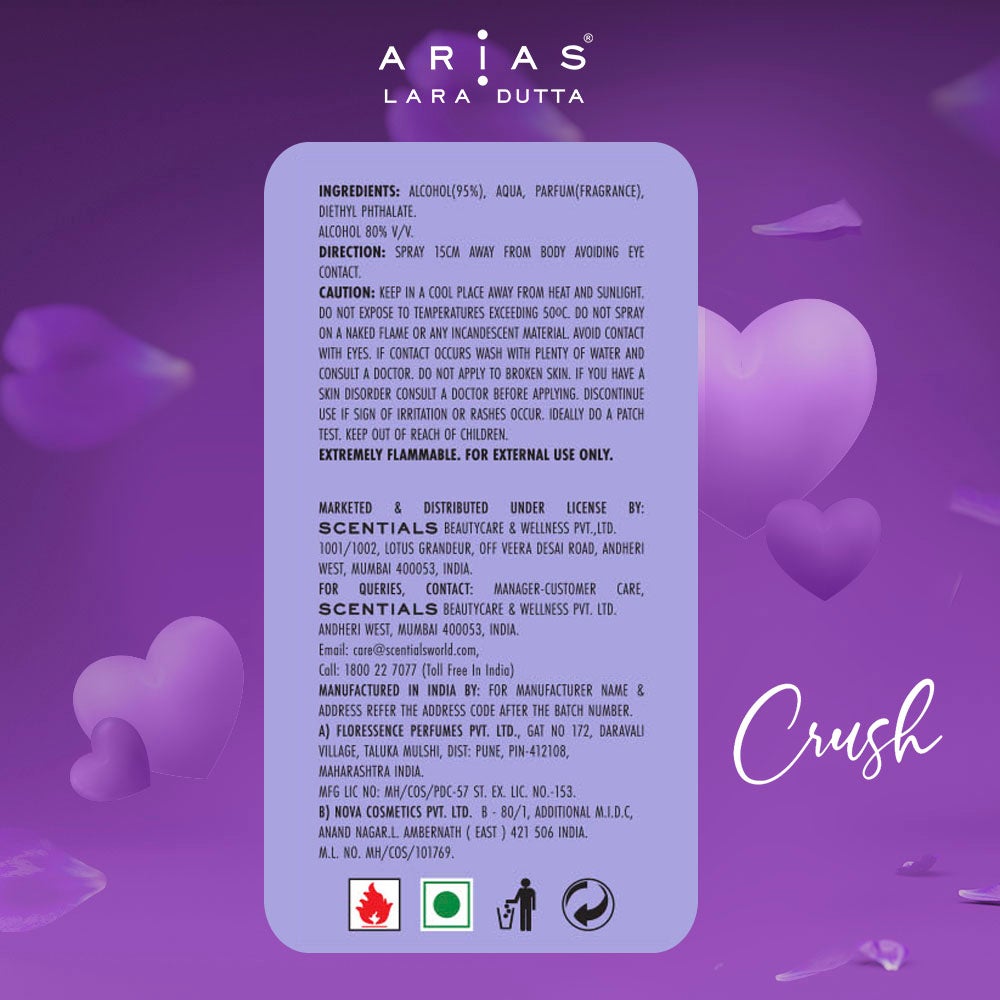 Arias Eau de parfum Crush 50ml