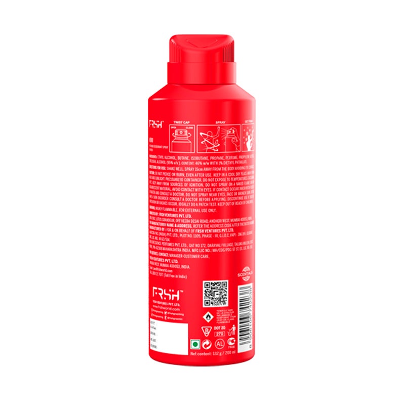Frsh Deodorant Body Spray-HERO, 200 ml