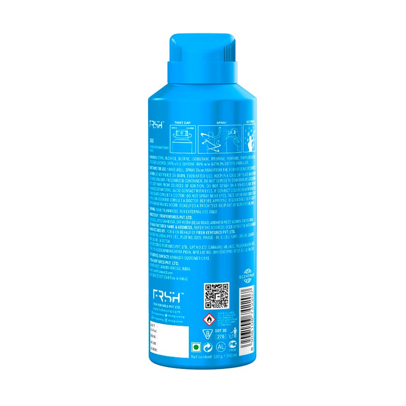 Frsh Deodorant Body Spray - SWAG, 200 ml